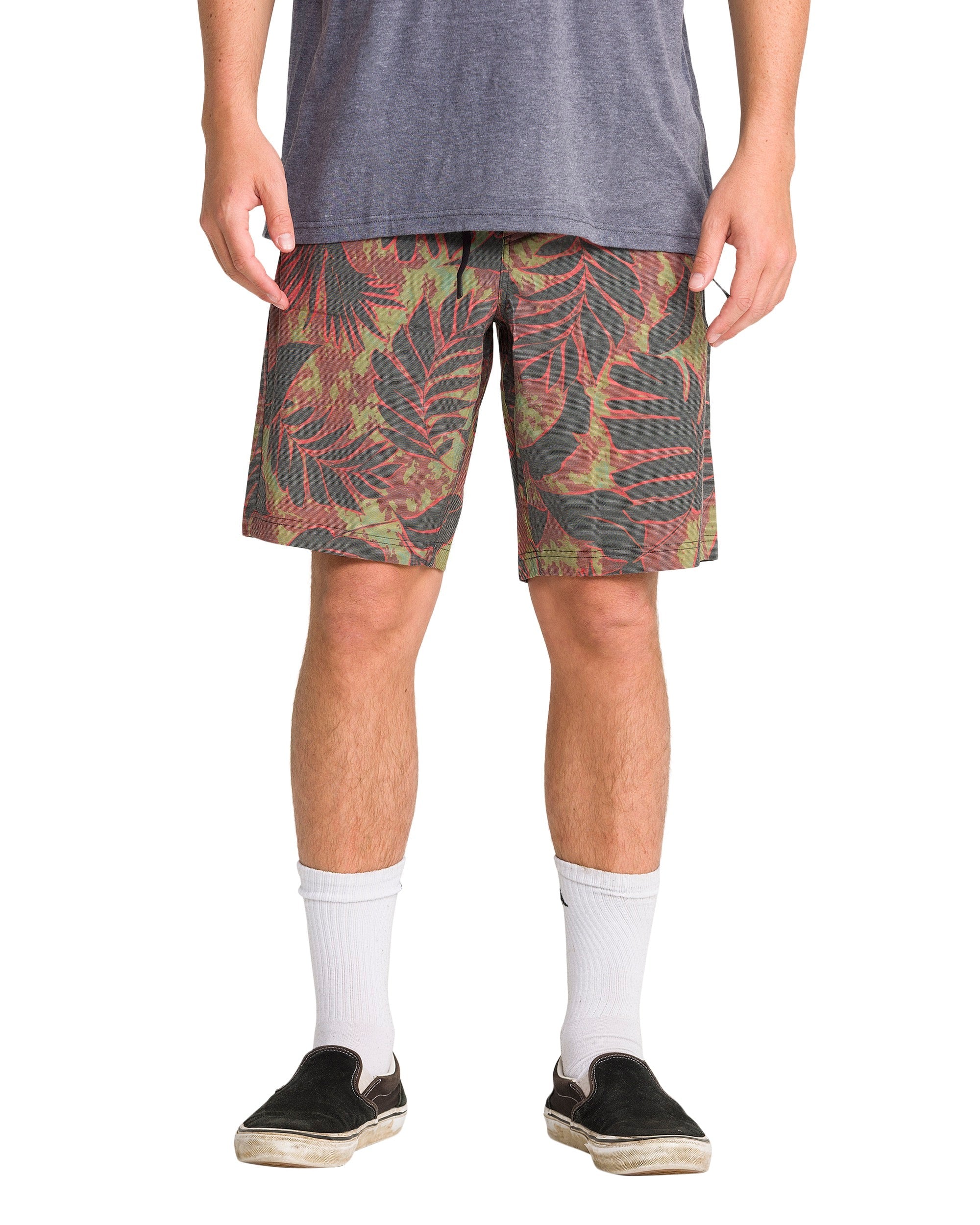 Wander 10" Drawcord Short - Palm Combo