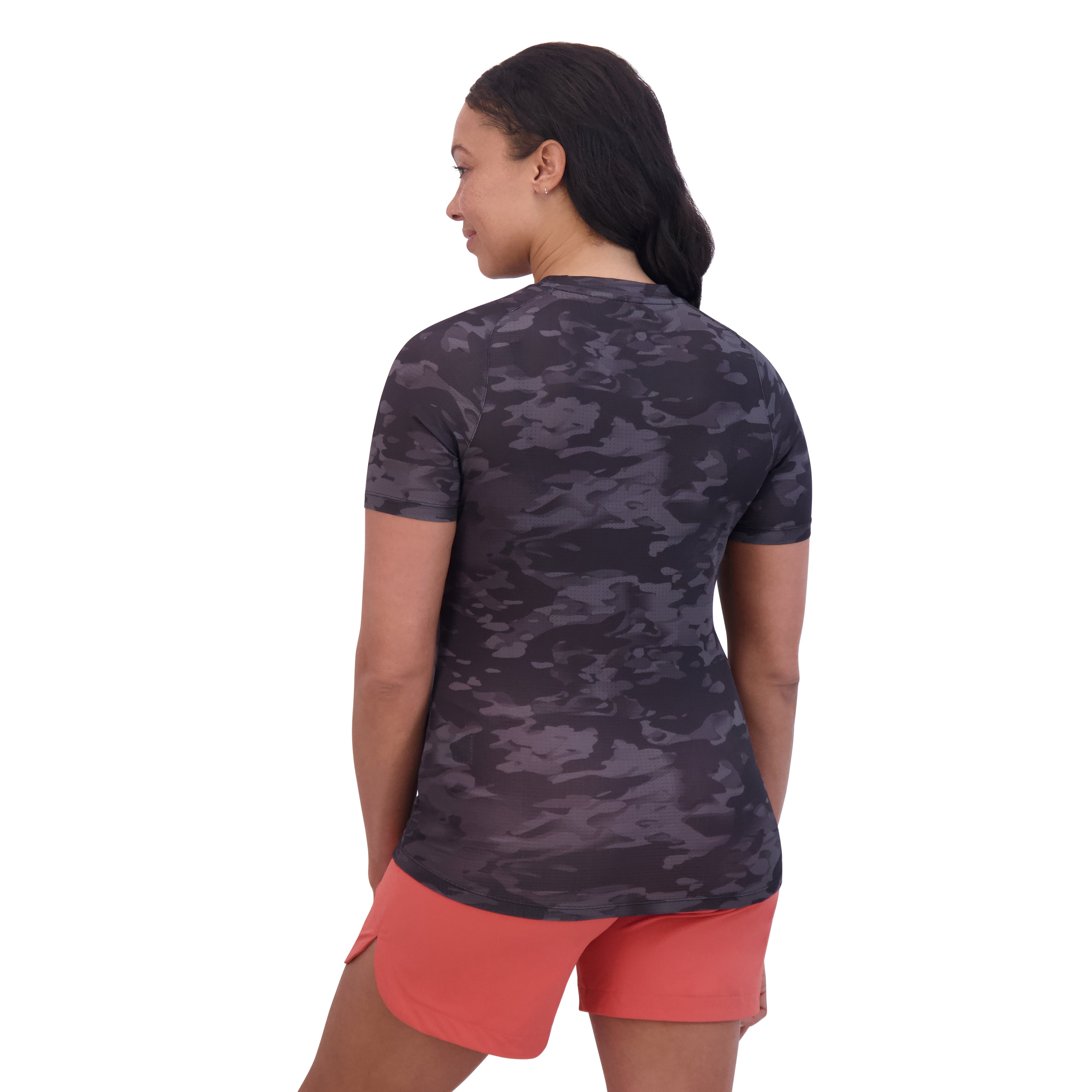 Syncline Short Sleeve Jersey Women's - Black Vintage Camo